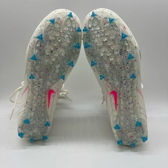 Nike alpha huarache 8 elite lacrosse cleats white / multicolored new without box - Picture 7 of 7